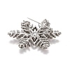 Colorful Rhinestone Snowflake Brooch for Christmas LS-JEWB-A004-04P-3