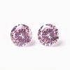 Cubic Zirconia Pointed Back Cabochons ZIRC-WH0001-B12-1