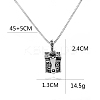 Alloy Prayer Box Urn Ashes Pendant Box Chain Necklace for Women Men PW-WG18929-01-3