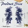 2Pcs Chemical Fiber Iron Acrylic Embroidery Lace Collar DIY-ME0001-89A-2