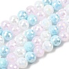Electroplate Glass Beads Strands EGLA-D300-06-8mm-18-2