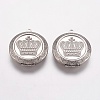 Tarnish Resistant 304 Stainless Steel Locket Pendants STAS-K171-20P-1