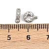 Brass Micro Pave Cubic Zirconia Tube Bails KK-K407-45P-3