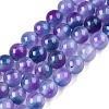 Dyed Natural White Jade Beads Strands X-G-T138-6mm-210-4-4