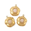 Natural Rose Quartz Pendants STAS-P380-20G-02-1