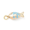 304 Stainless Steel Enamel Pendants LS-STAS-A131-06G-1