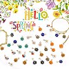 27Pcs 9 Colors Glass Pendants GLAA-CJ0001-83-5