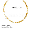 6.5mm Stylish 304 Stainless Steel Oval Link Chain Necklaces for Women Men AA4830-10-1