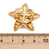 304 Stainless Steel Rhinestone Cuff Rings for Women RJEW-P174-02G-3