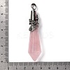 Natural Rose Quartz Pointed Big Pendants G-Q184-02M-AS-3