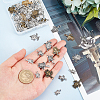 72Pcs 9 style Tibetan Style Alloy Pendant TIBE-SC0001-50-3