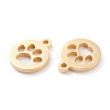 Ion Plating(IP) 304 Stainless Steel Charms STAS-Y002-06G-2