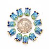 5-Petal Rack Plating Brass Enamel Bead Cap LS-X-KK-P024-13-RS-3