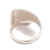 925 Sterling Silver Cuff Open Rings for Women RJEW-P105-01S-3