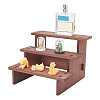 3-Tier Wooden Jewelry Organizer Display Risers ODIS-WH0058-19C-1