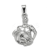Non-Tarnish 304 Stainless Steel Pendants LS-STAS-D165-14P-01-1