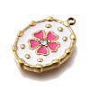 304 Stainless Steel Enamel Pendants STAS-Z161-08G-2