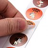 Flat Round Paper Thank You Stickers LS-DIY-C042-12C-4