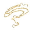 Brass 8 Link Chain Y Lariat Necklaces NJEW-H087-02G-4