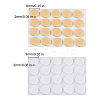 320Pcs 2 Colors EVA Flat Round Invisible Earring Ear Support FIND-SC0001-91-2