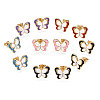 Brass Micro Pave Cubic Zirconia Stud Earrings EJEW-T014-51G-NF-2