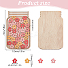 DIY Wood Flower Reward Chart for Kids AJEW-WH0542-79-2