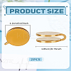 2Pcs Stainless Steel Clip-on Earrings EJEW-LP0007-046G-2