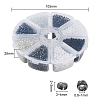 8 Style 8/0 Glass Round Seed Beads SEED-YW0001-38B-3