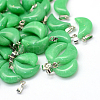 Moon Dyed Natural Malaysia Jade Pendants LS-G-Q369-15-1