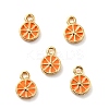 Brass Enamel Pendants LS-KK-P207-017G-RS-1