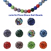 30Pcs Pave Disco Ball Beads RB-YW0001-14G-5