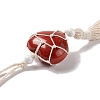 Natural Red Jasper Pendant Decorations HJEW-E579-01E-5