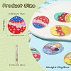 14Pcs 7 Styles Easter Egg Bunny Acrylic Pendants FIND-CJ0001-70-8