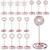 16Pcs 4 Style Carbon Steel Name Card Holder AJEW-SZ0001-82-1