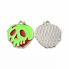 Rack Plating Alloy Enamel Pendants FIND-G054-20P-02-1