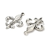Lily Symbol Tibetan Style Alloy Pendants PALLOY-E776-01AS-01-2