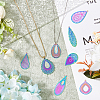 30Pcs 15 Style Ion Plating(IP) 201 & 304 Stainless Steel Filigree Pendants STAS-DC0015-58-5