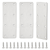6Pcs 8-Hole 201 Stainless Steel Bracket STAS-GA0001-52-1