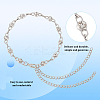 2 Pairs 2 Colors Alloy Rhinestone Shoelace Chain FIND-GO0002-23-3