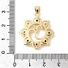 Brass Micro Pave Cubic Zirconia Pendants KK-H529-28G-3