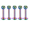 304 Stainless Steel Round Internally Threaded Labrets for Women Men WG9B6EB-27-1