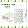 Kraft Paper Star Printed Bags with Handles ABAG-WH20013-08A-2