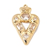304 Stainless Steel Rhinestone Pendants SA-CBAA9A2-01G-01-1