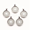 Tibetan Style Alloy Pendant Cabochon Settings LS-TIBE-R295-055AS-LF-1