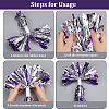 Plastic Cheerleading Pom Poms Cheerleading Hand Flowers AJEW-WH20010-90B-5