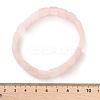 Natural Rose Quartz Gemstone Stretch Bracelets BJEW-F406-B04-6