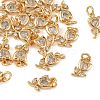 SHEGRACE Brass Micro Pave Clear Cubic Zirconia Charms XGRQ4N675-706G-1