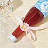 Brass Wax Seal Stamp with Wood Handle AJEW-WH0412-0303-5