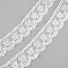 7.5 Yards Milk Fiber Embroidery Flower Lace Trim OCOR-GO0001-19-1