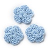 Peach Blossom Handmade Crochet Cotton Ornament Accessories AJEW-WH0326-53M-1